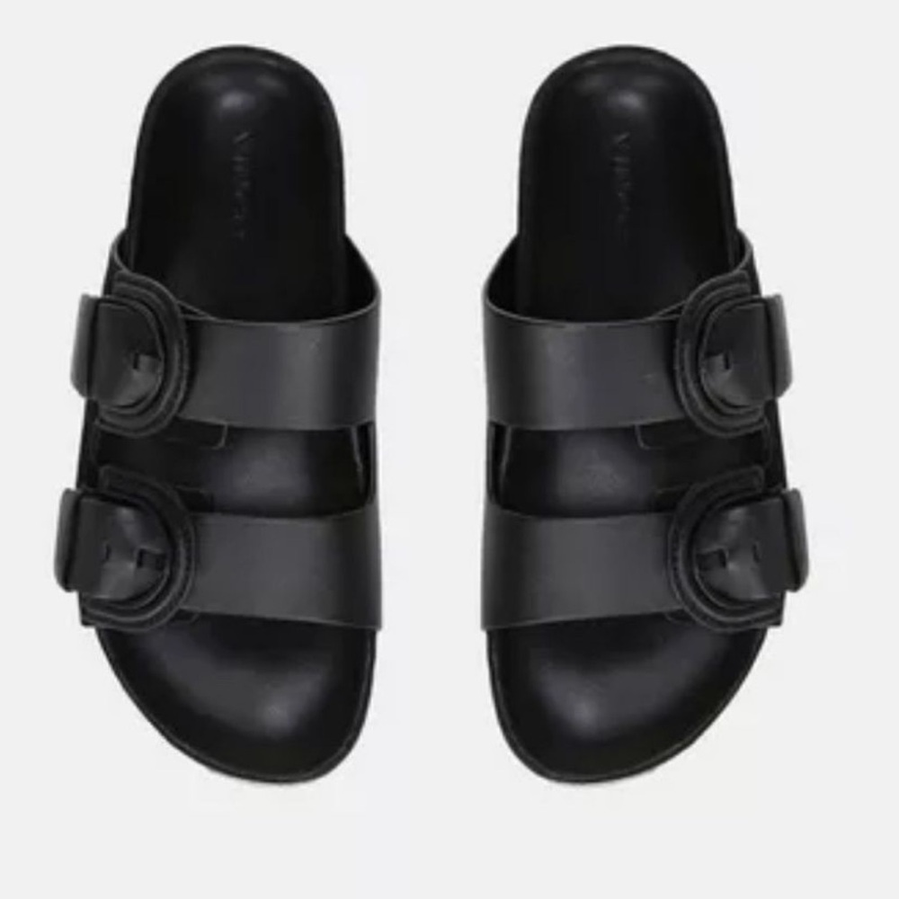 Vince Black Leather Sandals